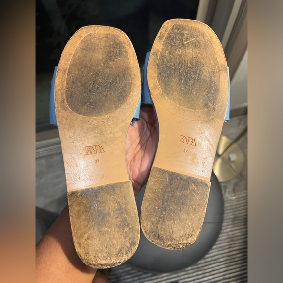 Zara size 37 slip on sandals, summer - Picture 6 of 8